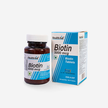 Health Aid BIOTIN 5000 Tablets