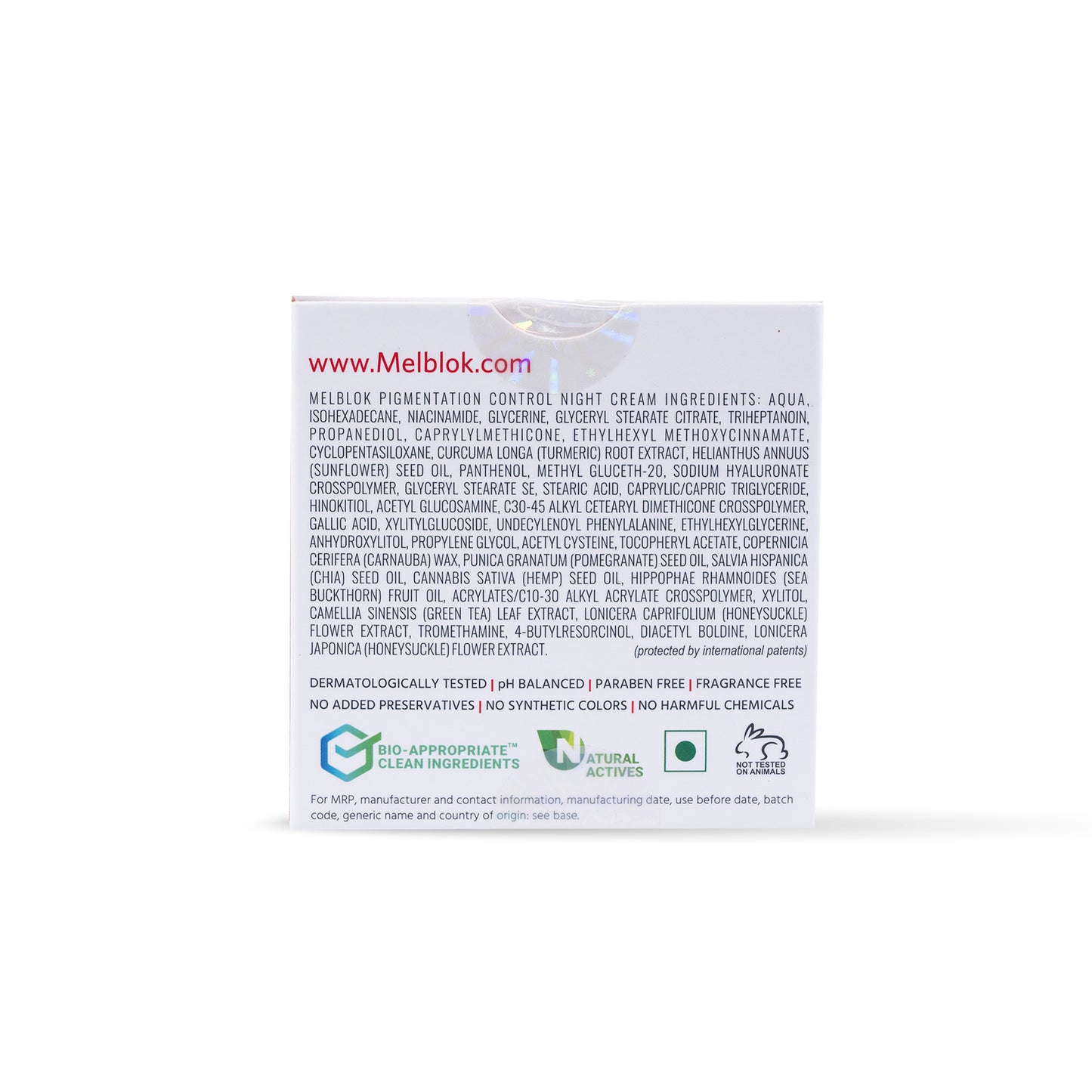 Melblok Pigmentation Control Night Cream