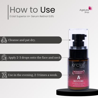 E'clat Superior A+ Serum Retinol 0.8%