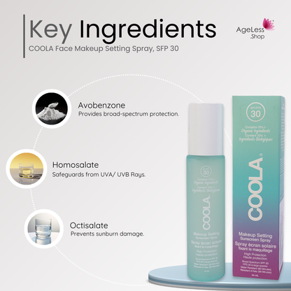 COOLA Face Makeup Setting Spray, SFP 30