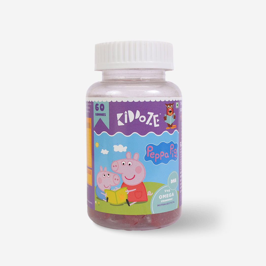 Kiddoze Omega + DHA Gummies Strawberry & Orange