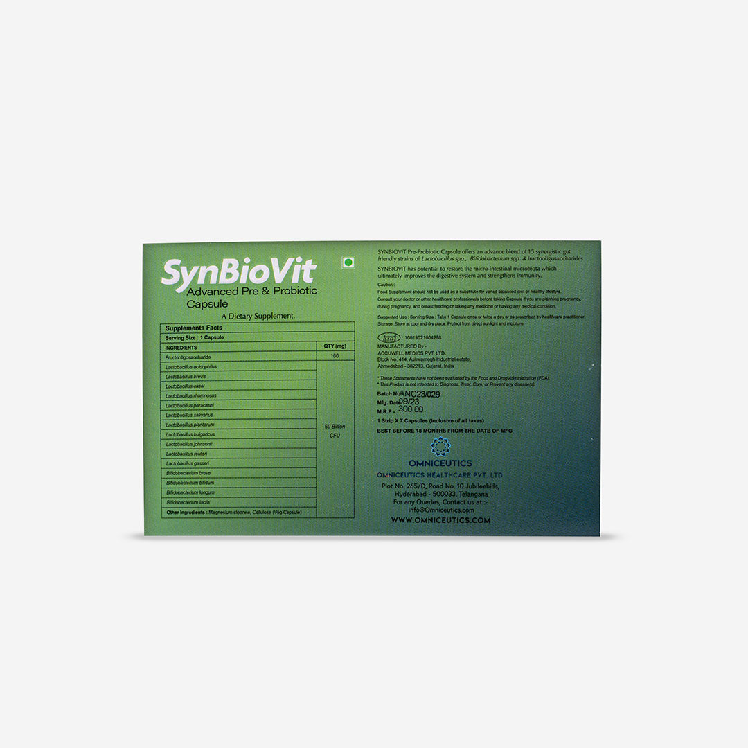 SYNBIOVIT Advanced Synbiotic Capsule